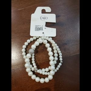 Cato Silver and Pearl Bracelet